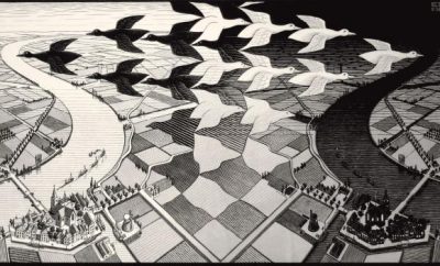 Escher exhibit in the Gaviria Palace